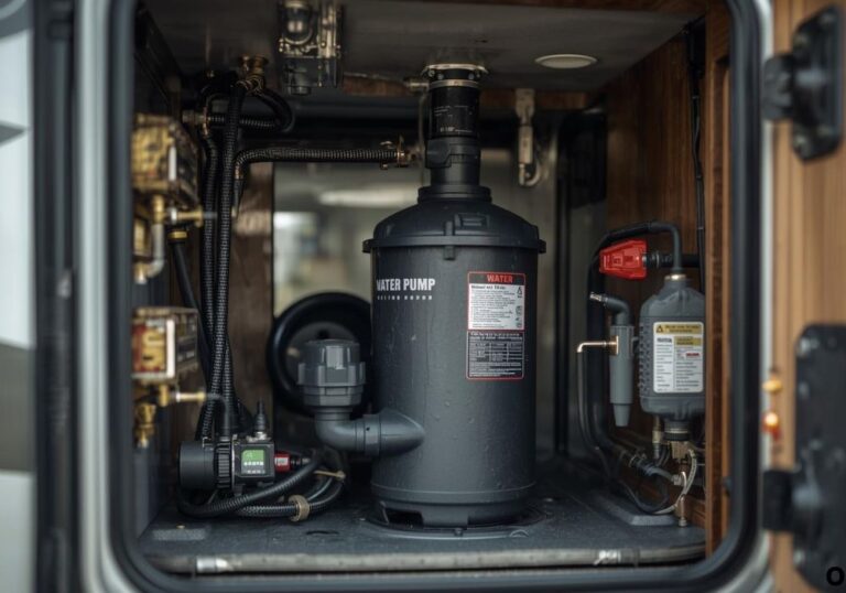 Water Pump Located in RV
