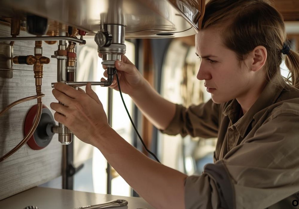  repair a hot water heater in an rv