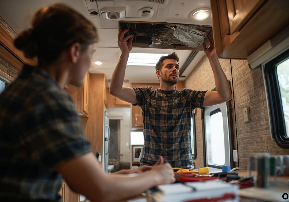 repair rv ceiling water damage