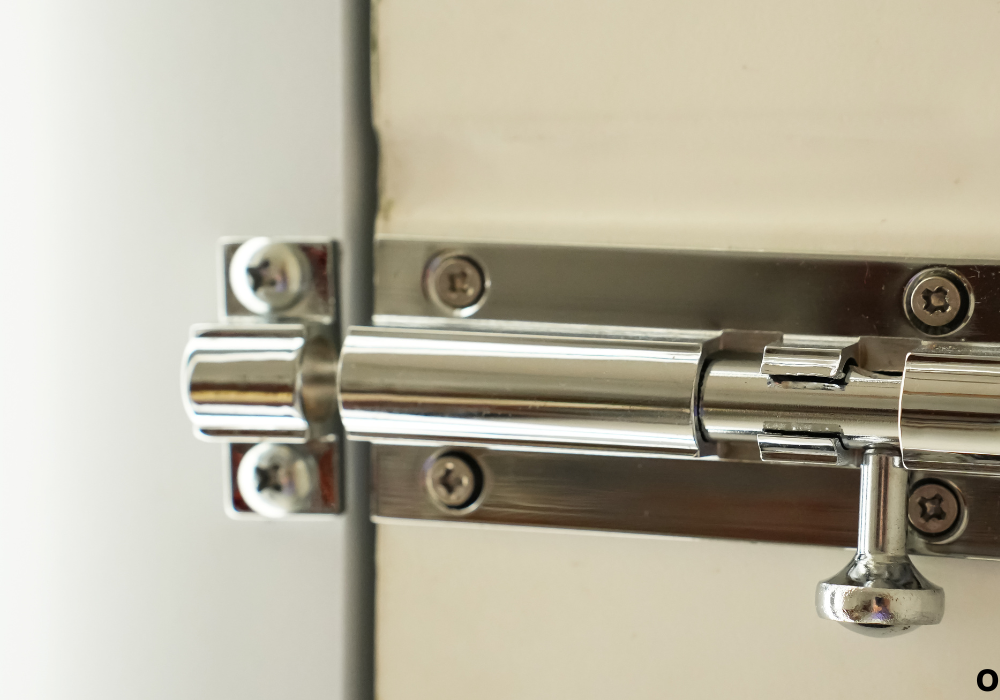 install rv water heater door latch