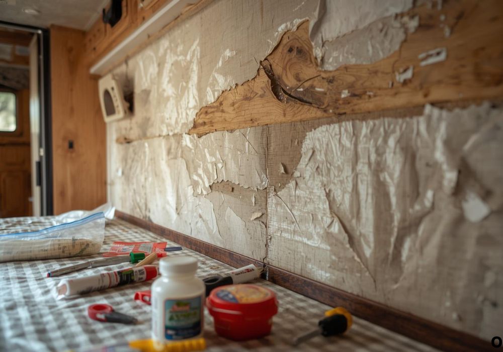 repair water damaged rv walls