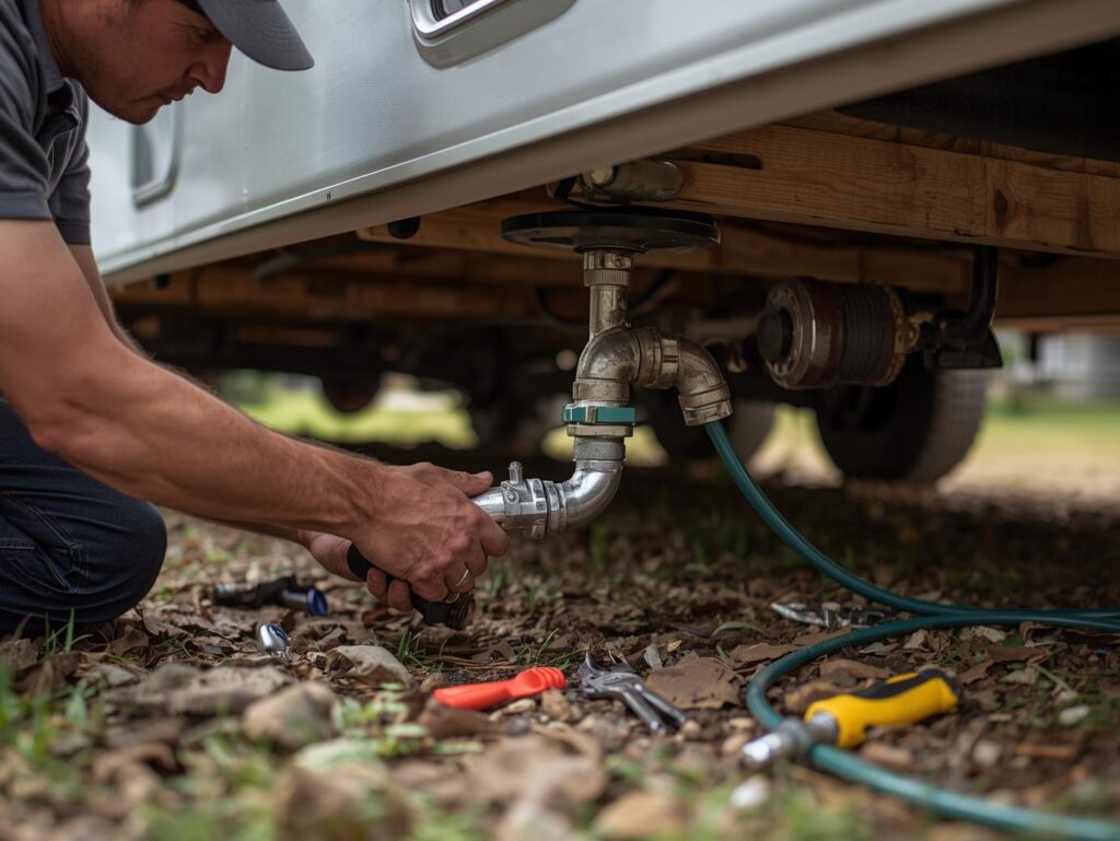 repair rv city water connection