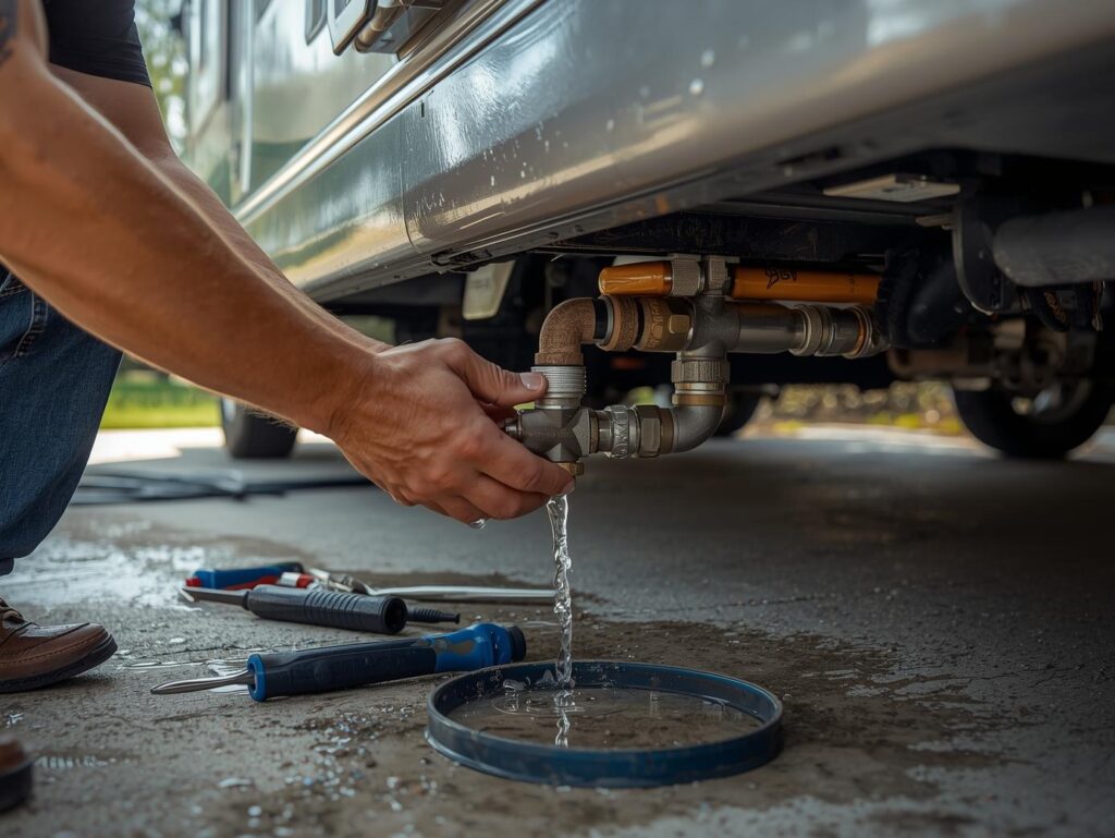 repair rv city water connection